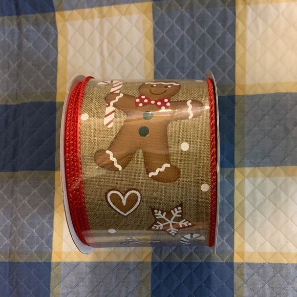 Charming Gingerbread Holiday Ribbon - Picture 3 of 4